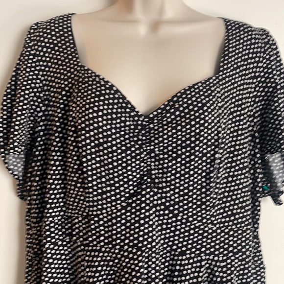 Torrid size 3 Black dress with white polkadots - Picture 3 of 4